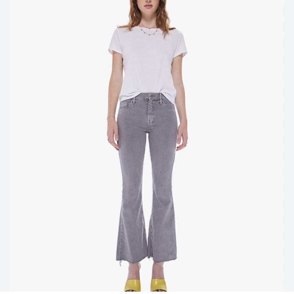 MOTHER Gray Boot Cut Flare Jeans